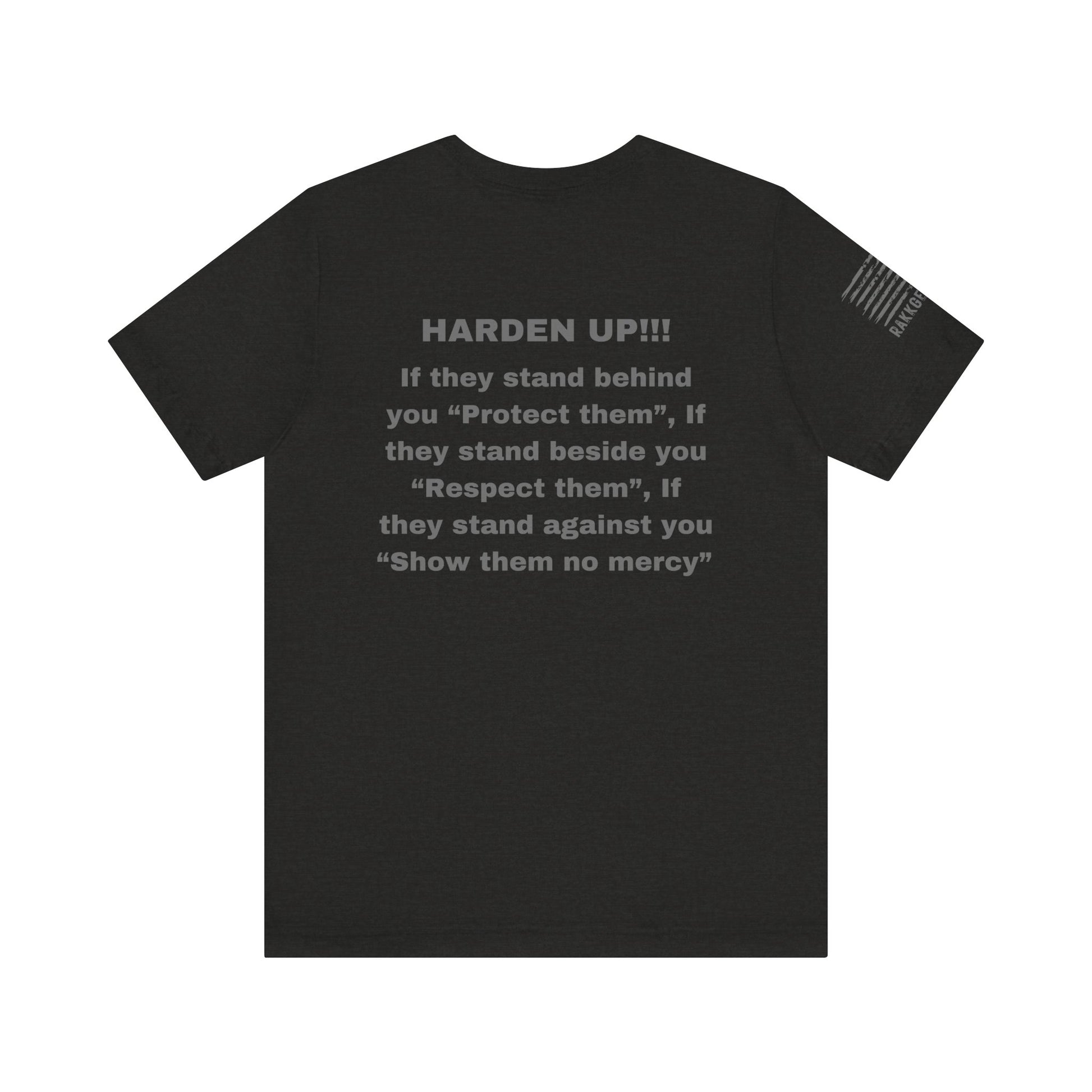 Rakkgear X Logo Harden Up Short Sleeve Tee in Black