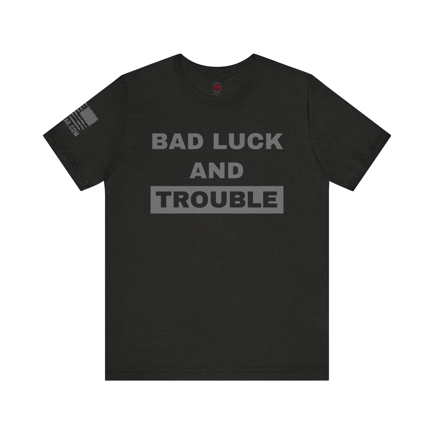Rakkgear Men's Bad Luck and Trouble Short Sleeve Tee in Black