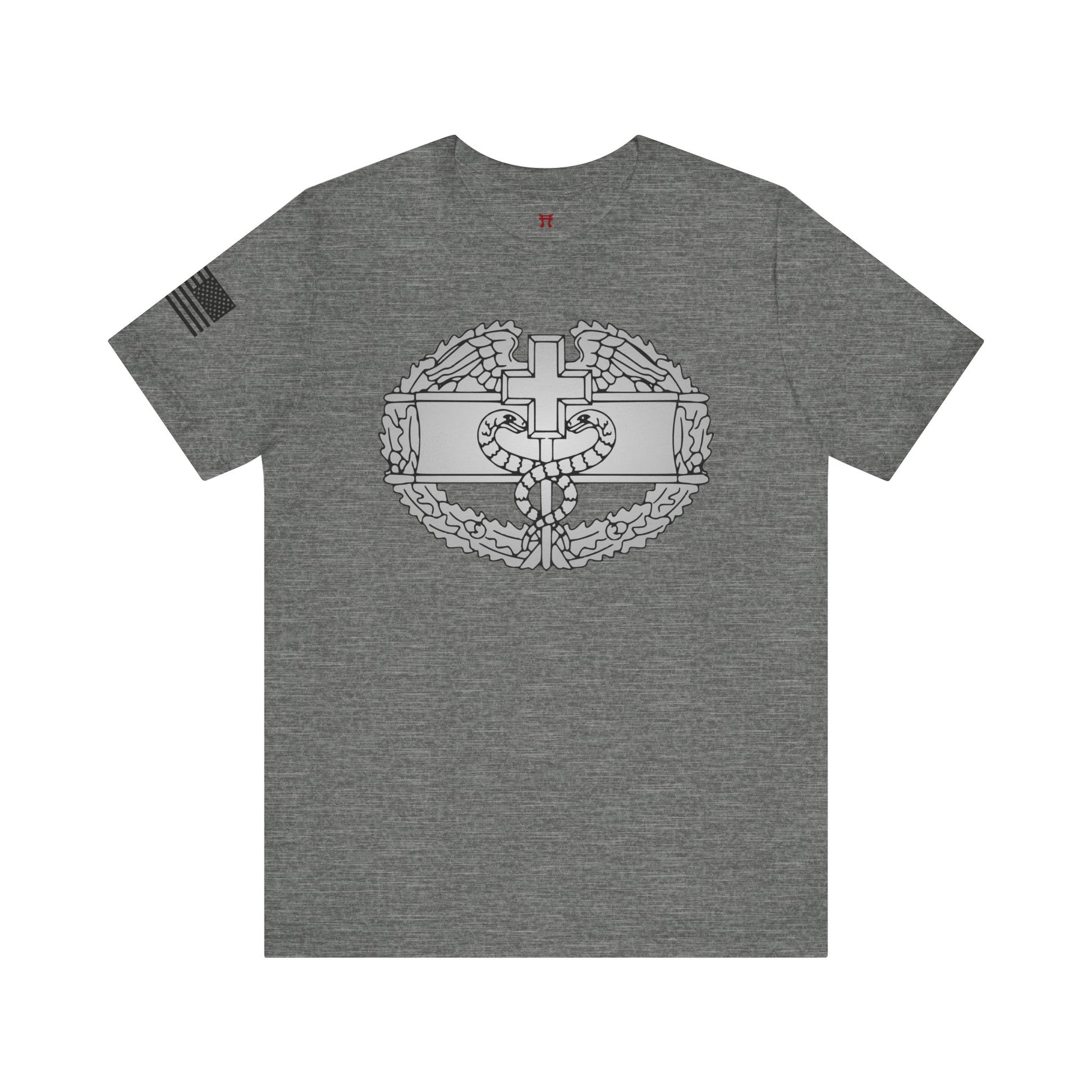 Rakkgear Combat Medic Badge Short Sleeve Tee in Grey