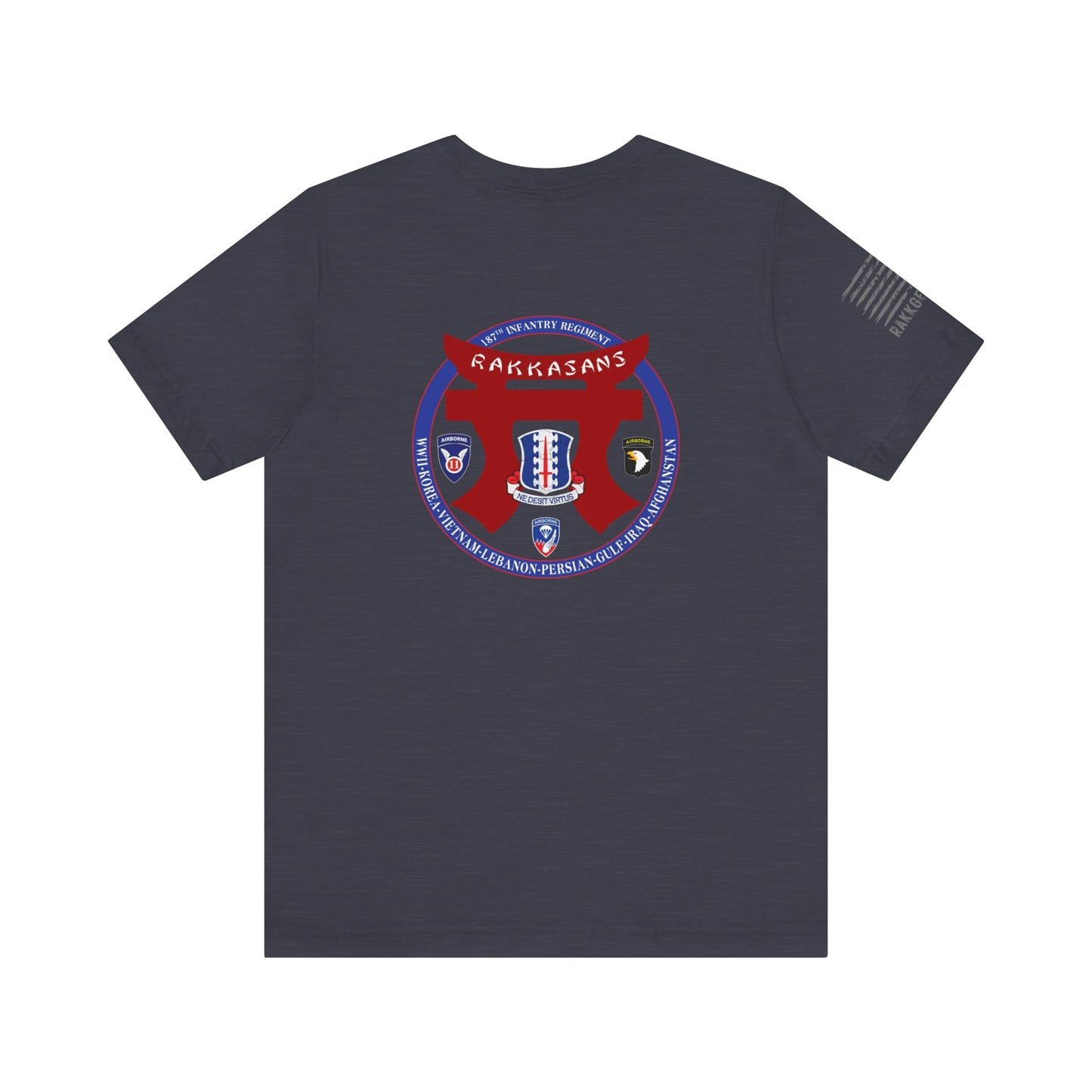 Rakkgear Rakkasans Special Edition Short Sleeve Tee in navy blue