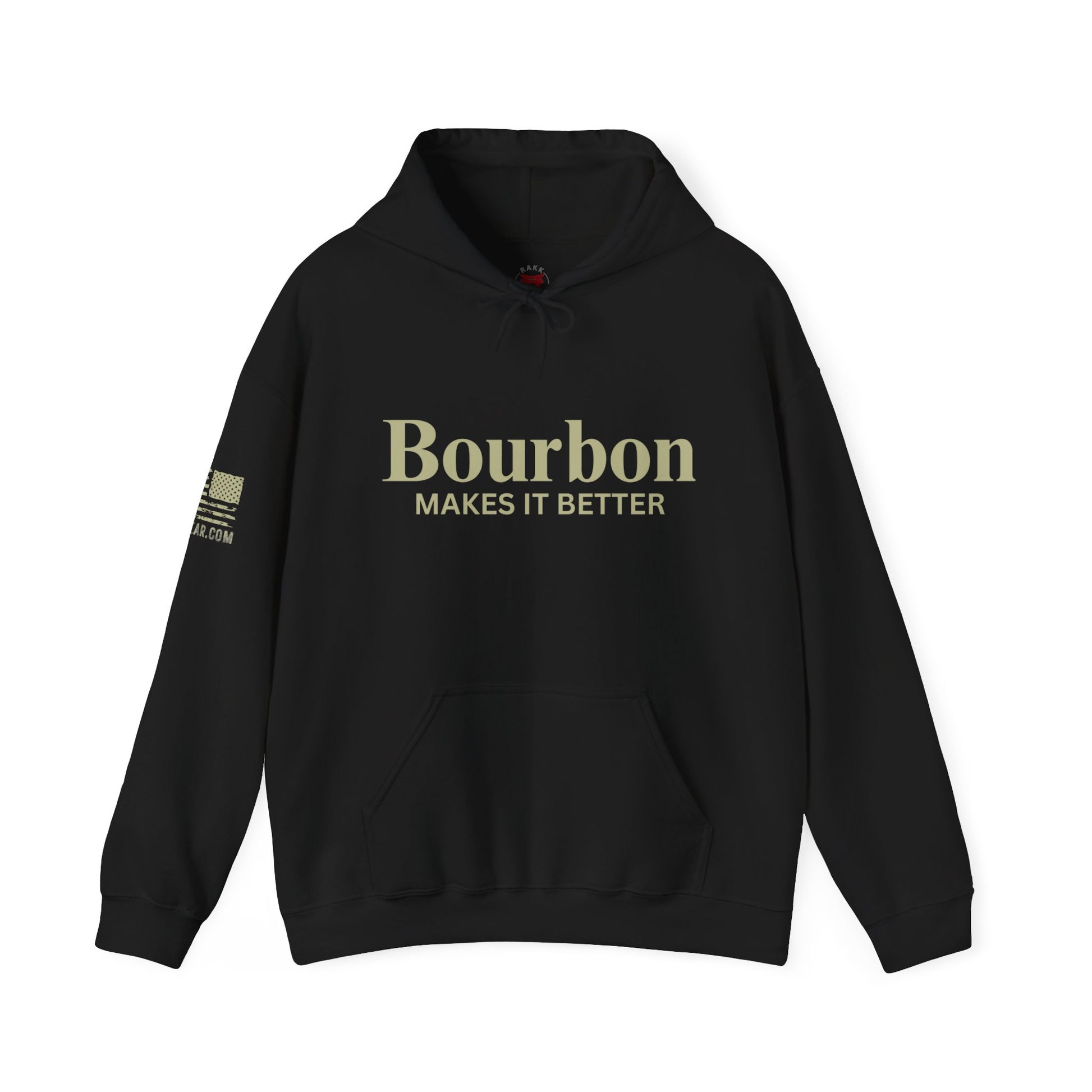 Rakkgear Bourbon Makes It Better Heavy Hoodie in black