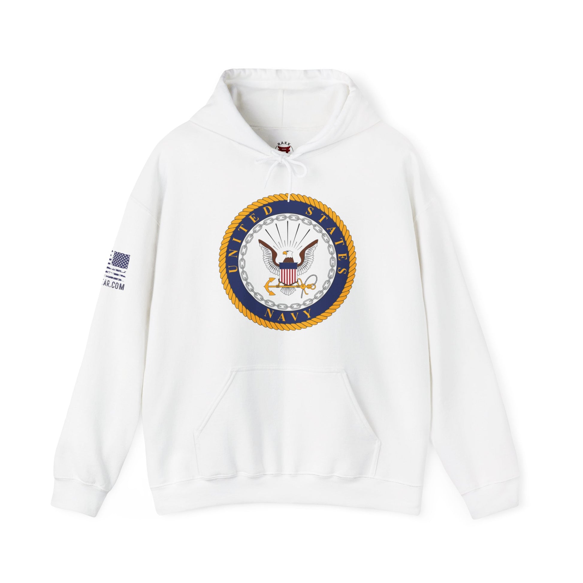 Rakkgear Navy Seal Heavy Hoodie in white