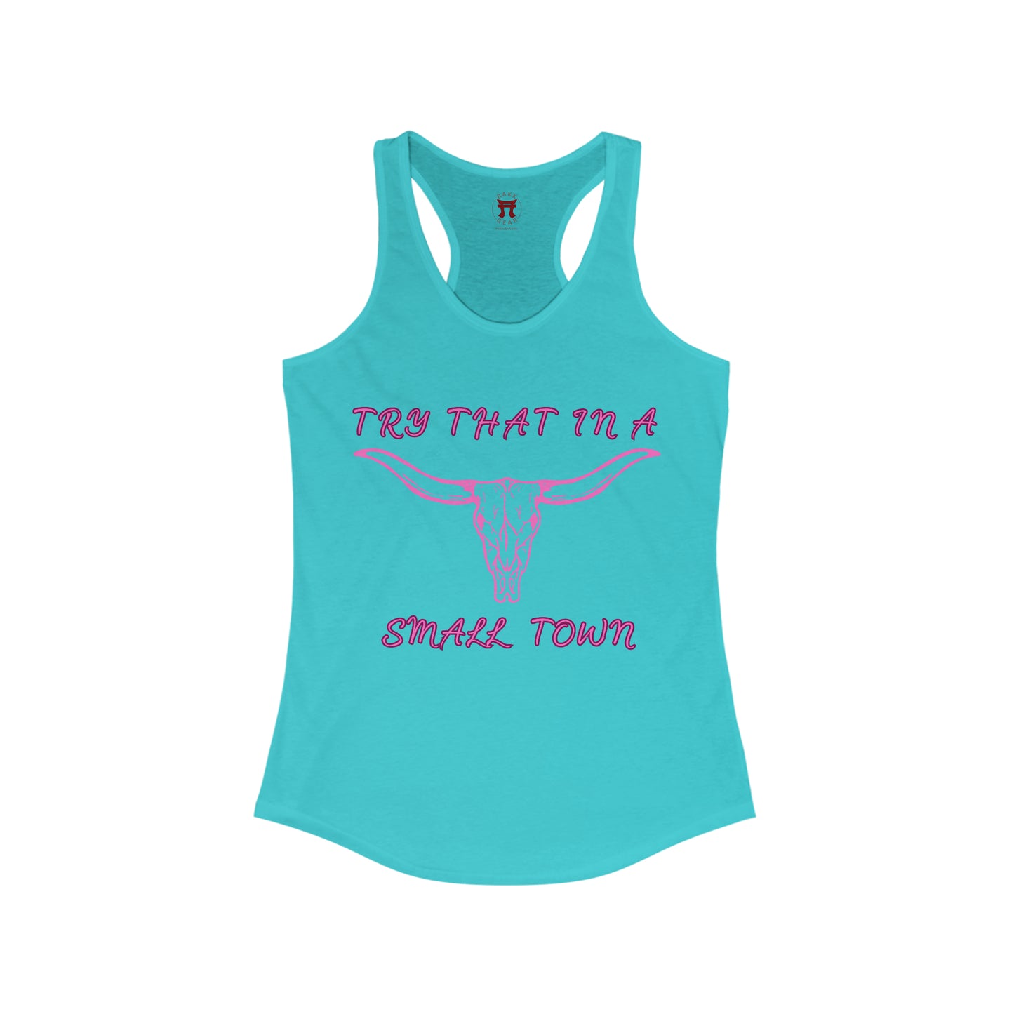 Rakkgear Women's "Try That" Tank Top in turquoise