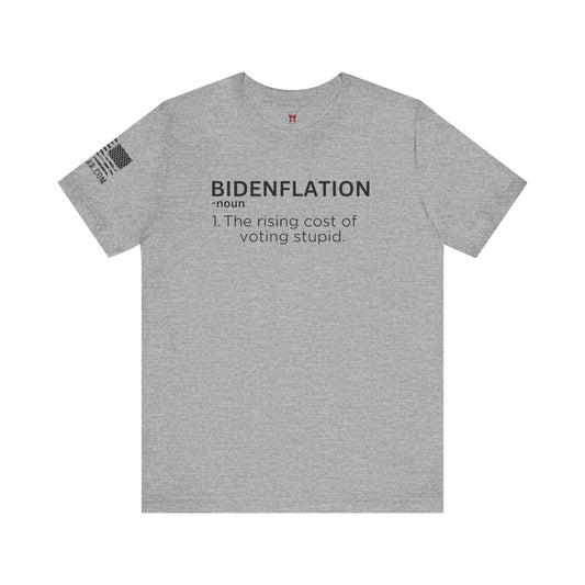 Rakkgear Bidenflation Short Sleeve Tee in grey