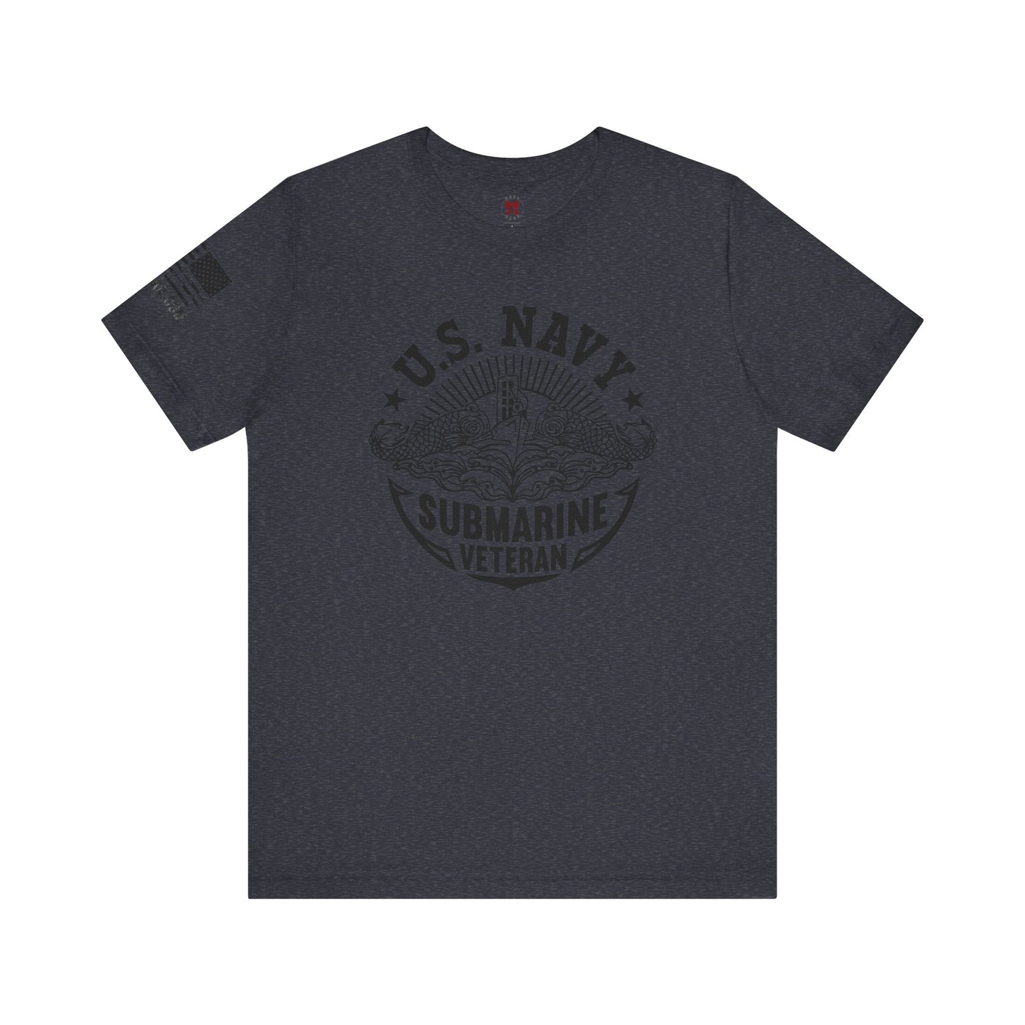 Rakkgear Navy Submarine Veteran Short Sleeve Tee in navy blue