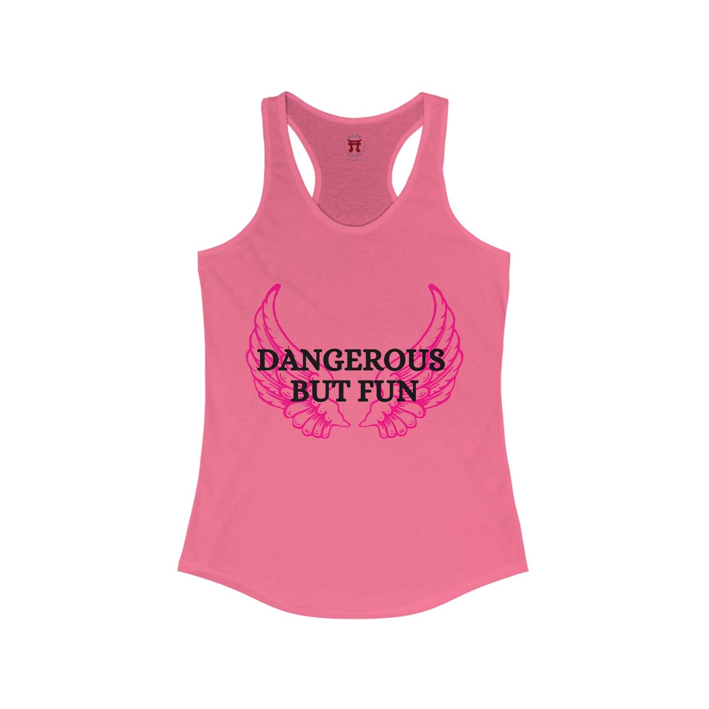 Rakkgear Women's Dangerous But Fun Tank Top in hot pink