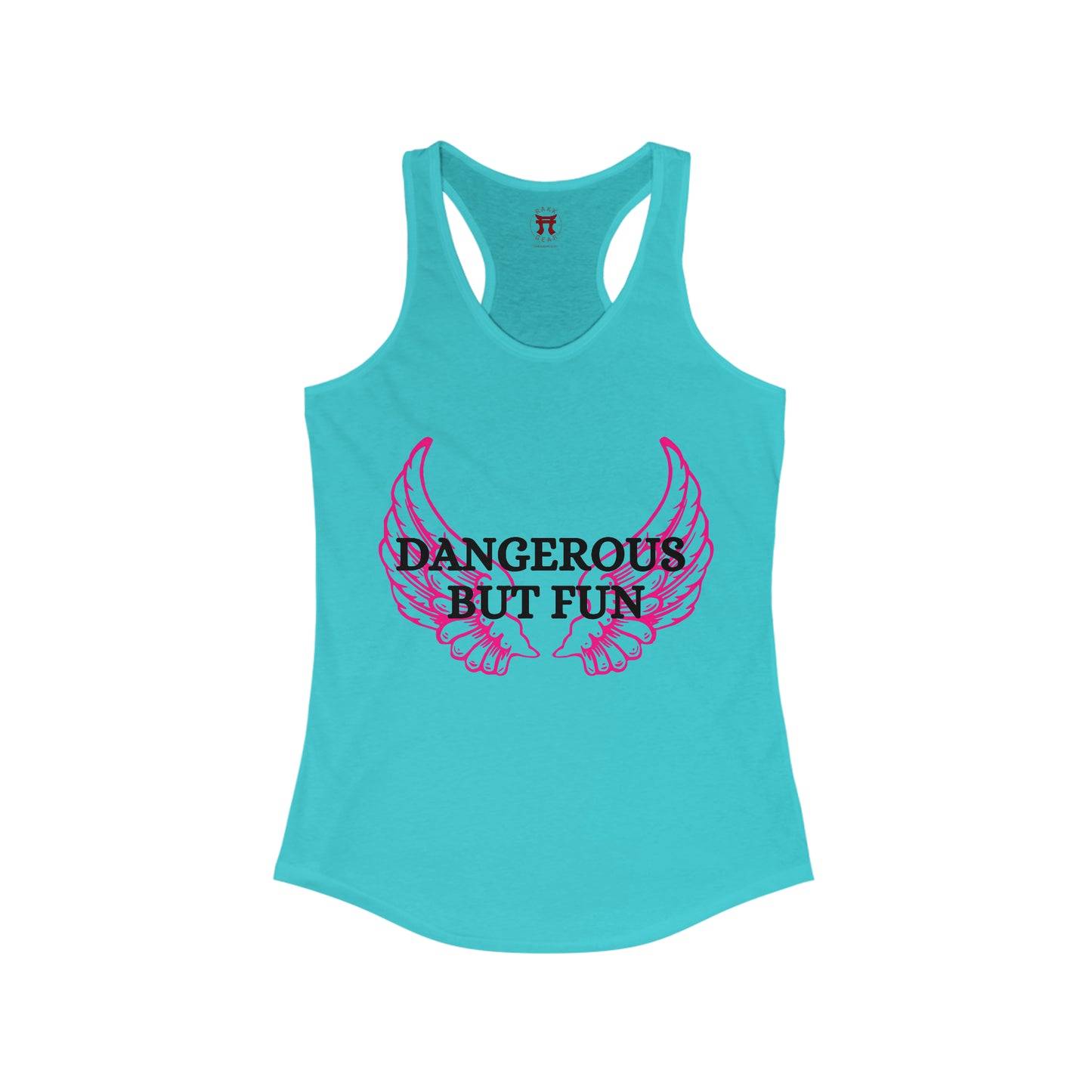 Rakkgear Women's Dangerous But Fun Tank Top in turquoise