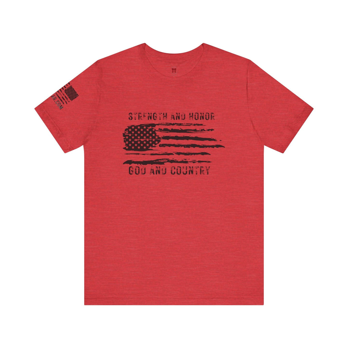 Rakkgear GOD and Country Short Sleeve Tee in red