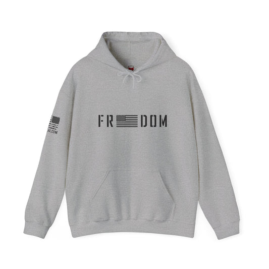 Rakkgear Freedom Flag Heavy Hoodie in grey