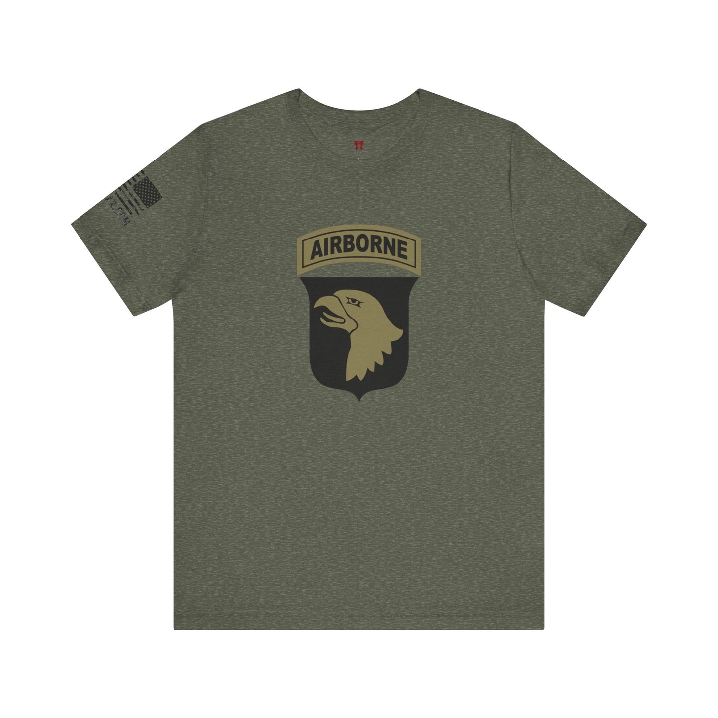 Rakkgear 101st Airborne Camo Screaming Eagle Short Sleeve Tee in military green