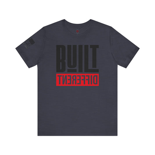 Rakkgear Built Different Short Sleeve Tee in navy blue