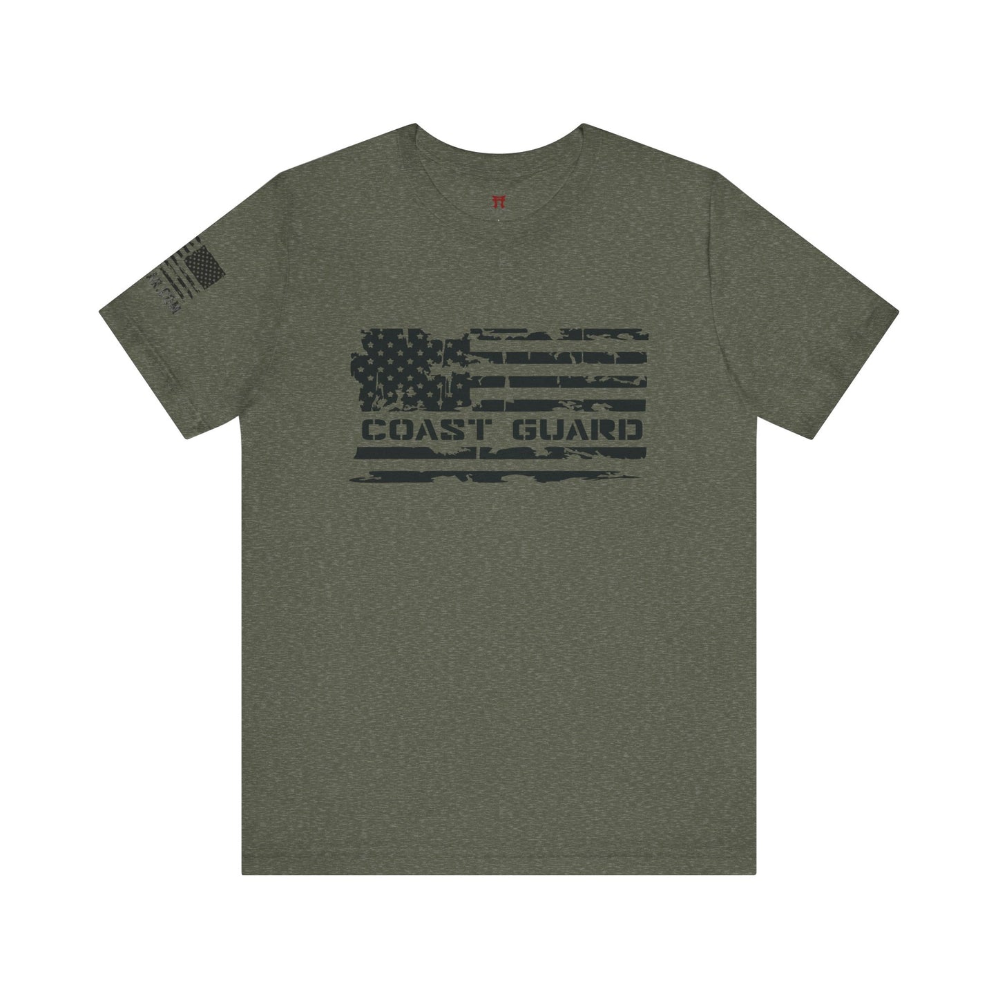 Rakkgear Coast Guard Flag Short Sleeve Tee in Green