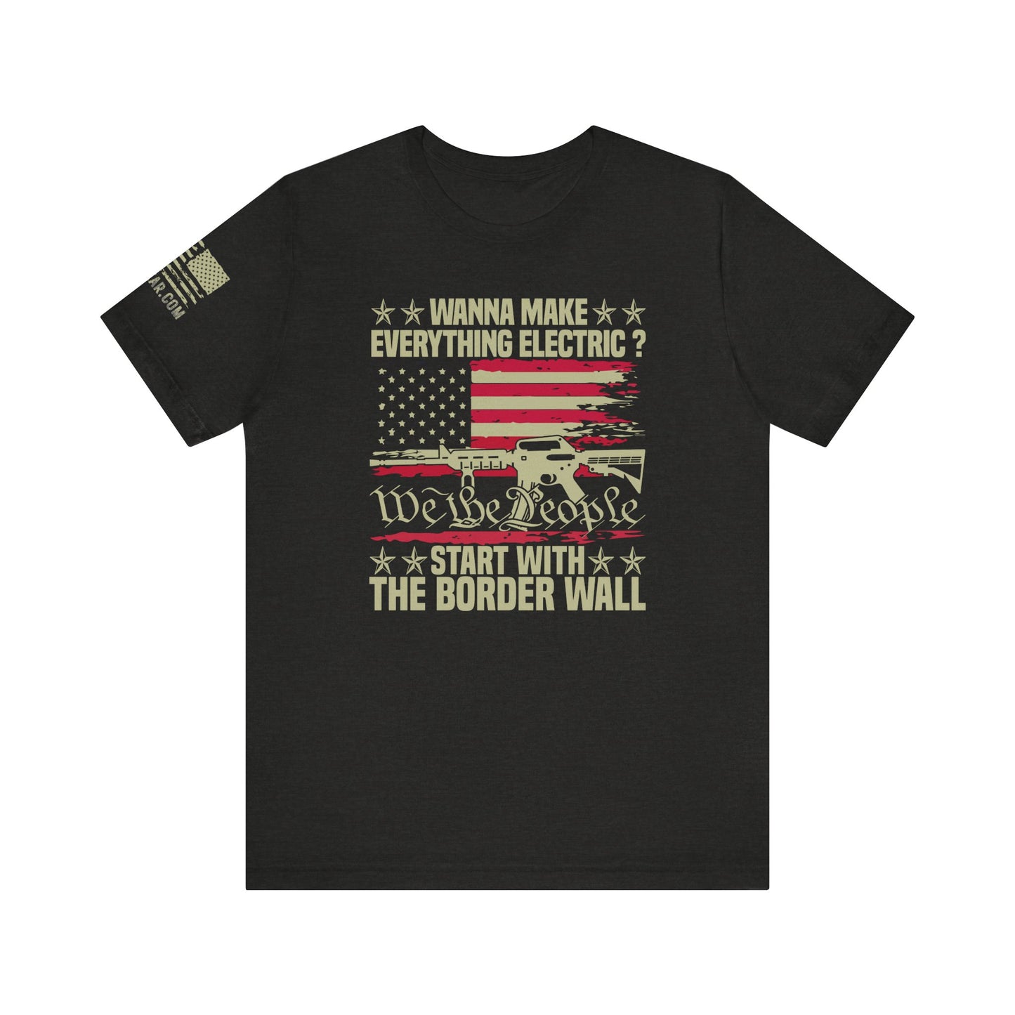 Rakkgear Build The Wall Short Sleeve Tee in Black