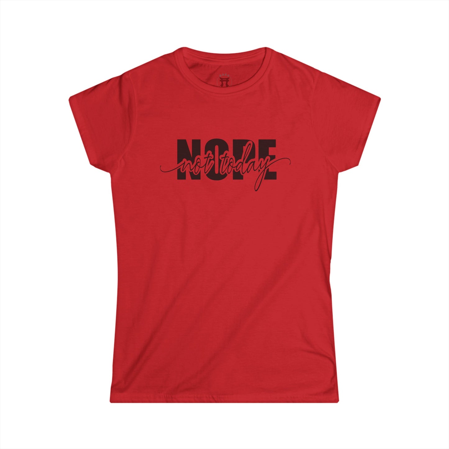 Rakkgear Women's Not Today Short Sleeve Tee in red