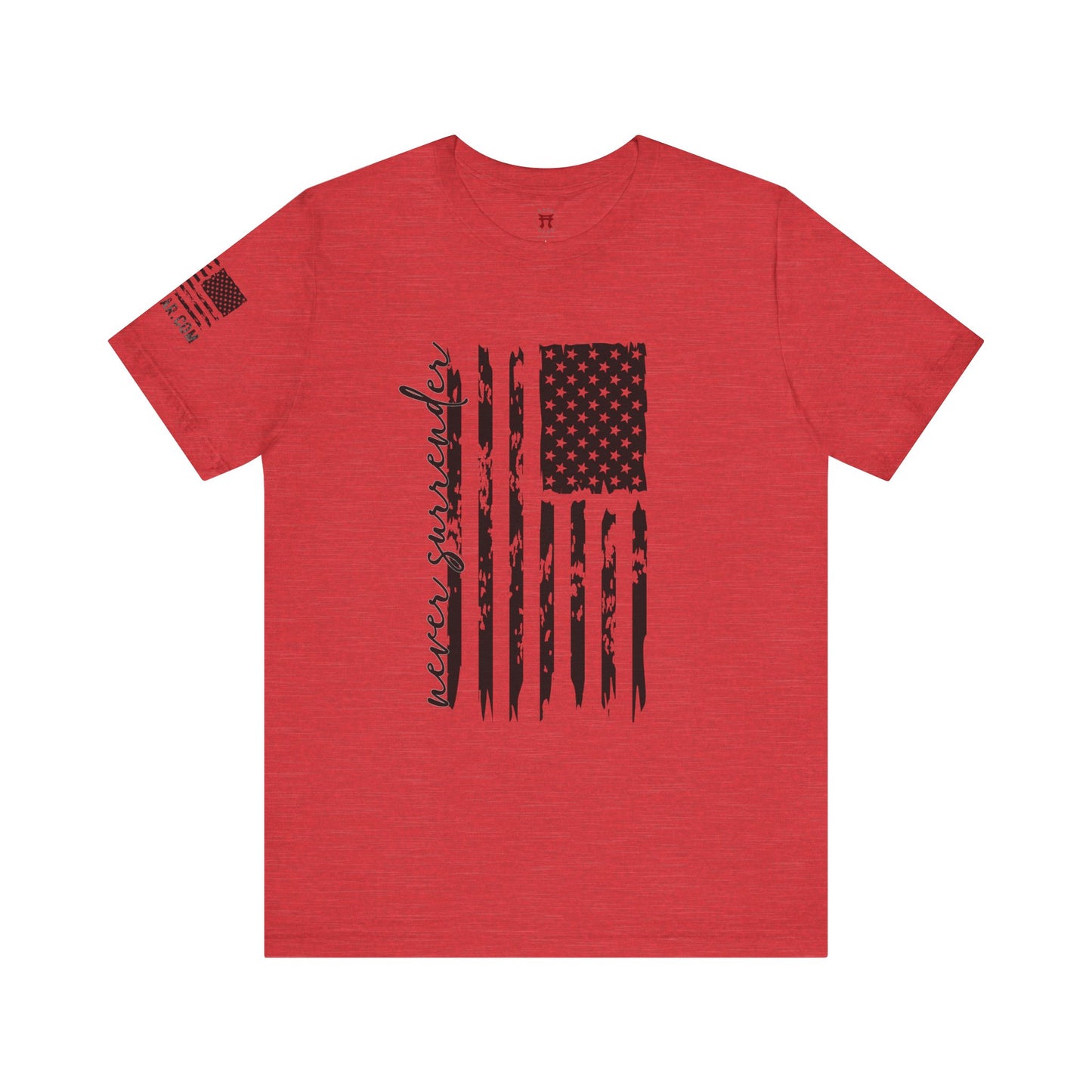 Rakkgear Never Surrender Short Sleeve Tee in Red