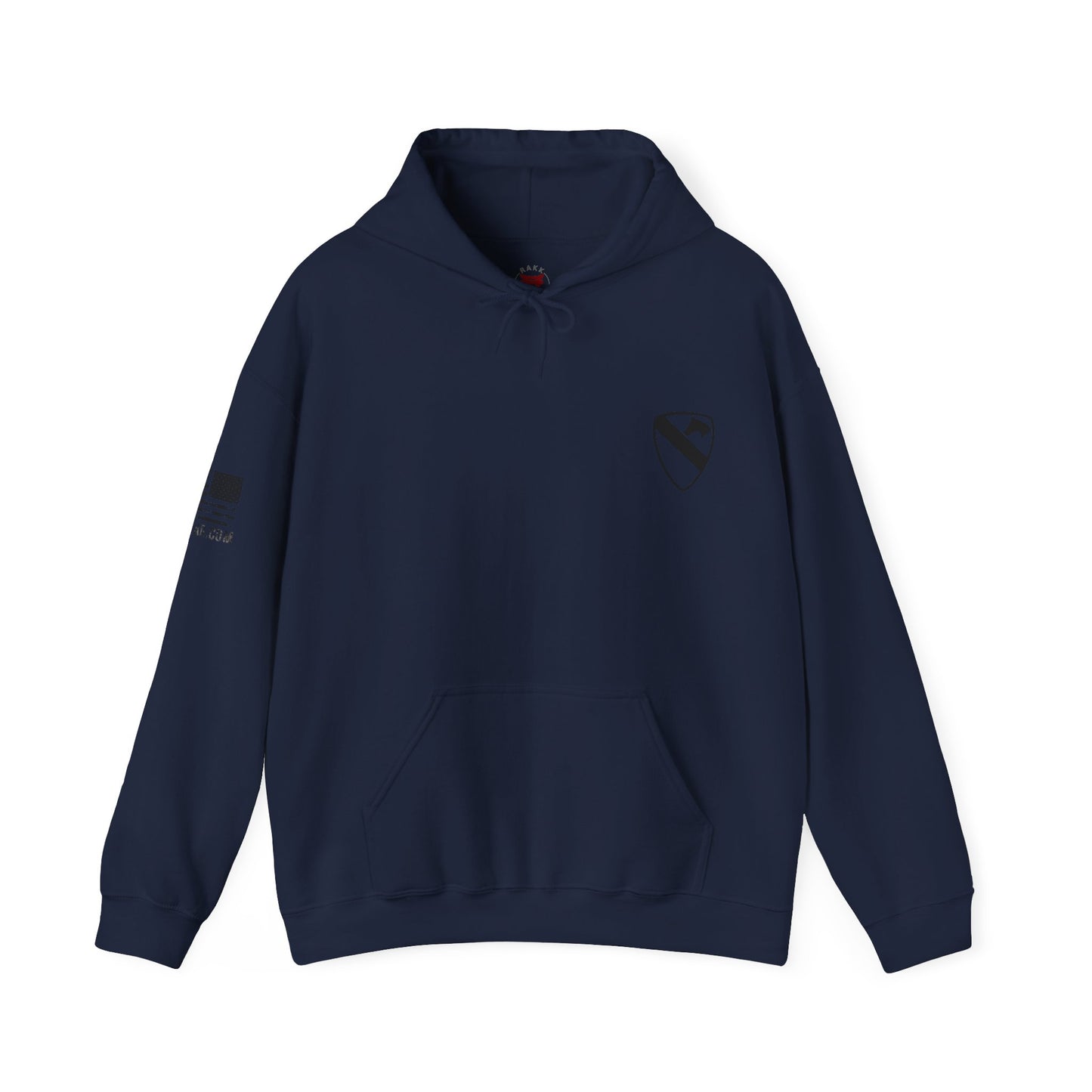 Rakkgear 1st Cav Heavy Hoodie in navy blue