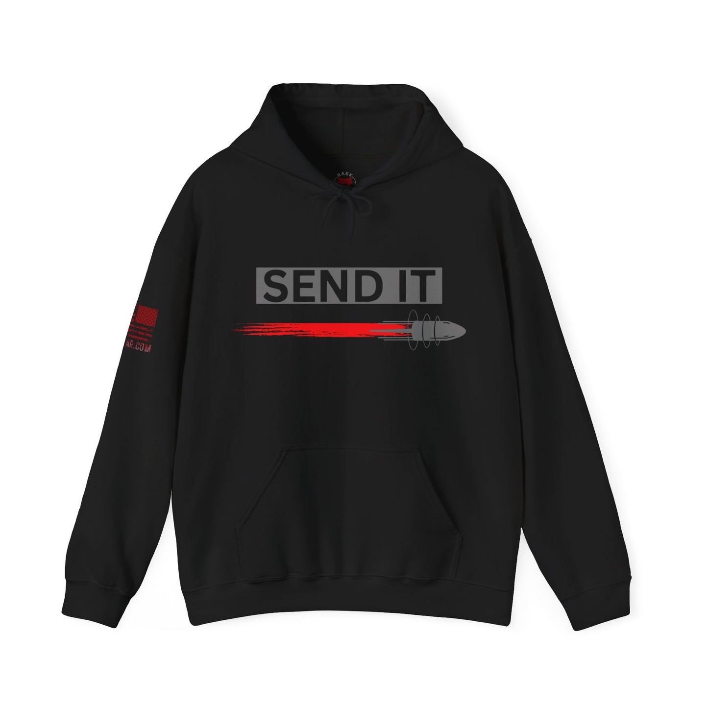 Rakkgear Send It Heavy Hoodie in black