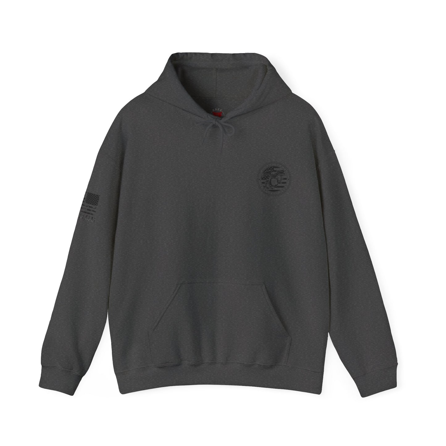 Rakkgear Marine Corps Heavy Hoodie in dark grey