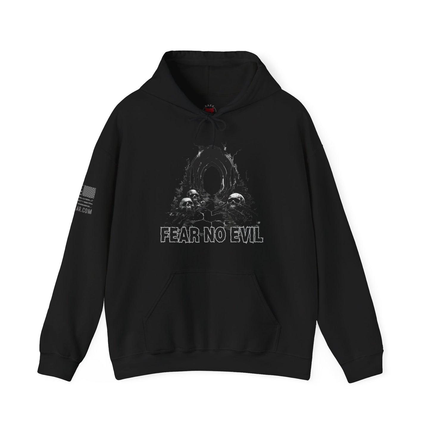 Rakkgear Fear No Evil Heavy Hoodie in Black