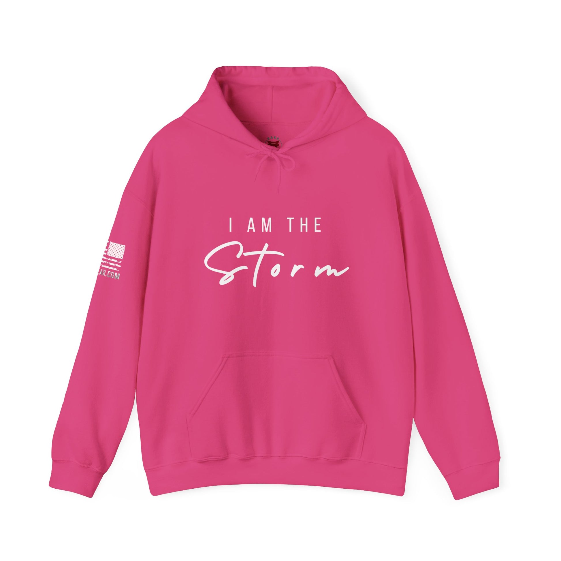 Rakkgear Women's I Am The Storm Heavy Hoodie in pink