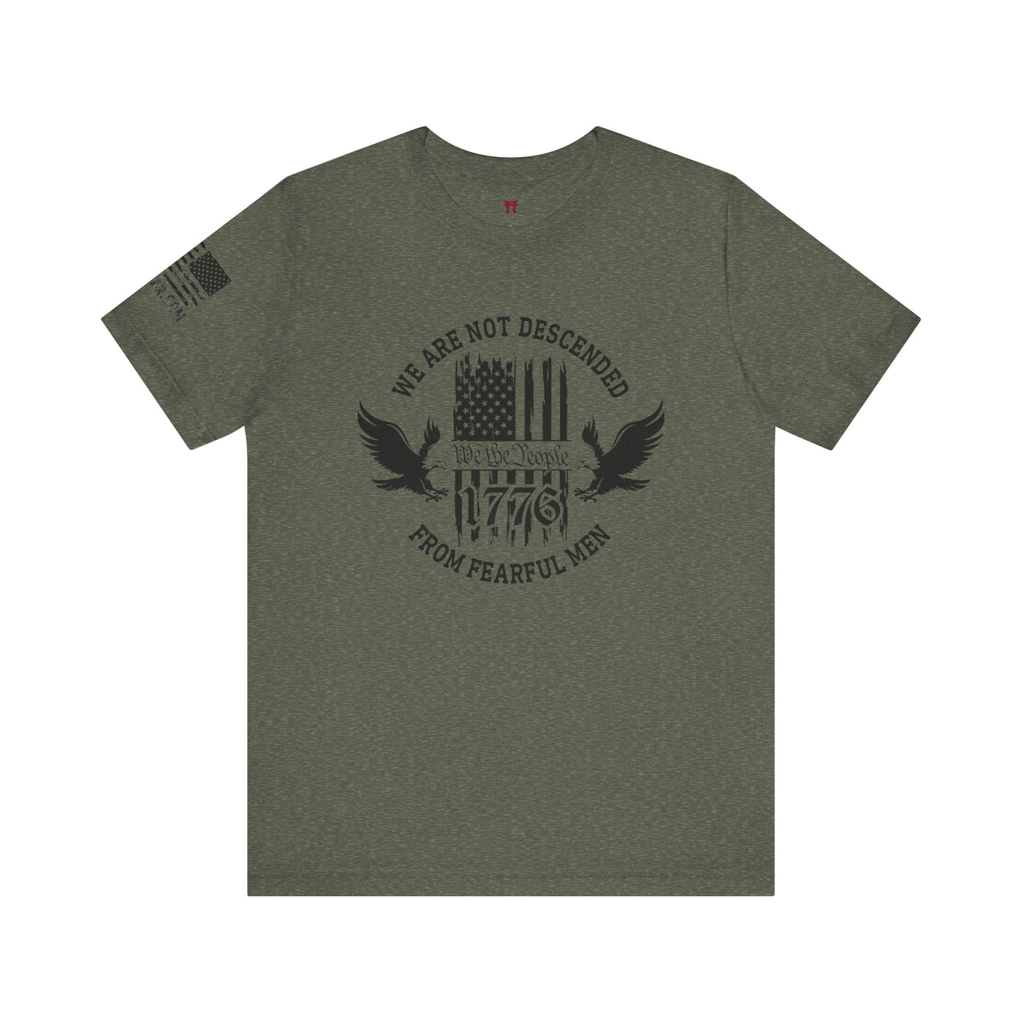 Rakkgear We Are Not Descended Short Sleeve Tee in military green