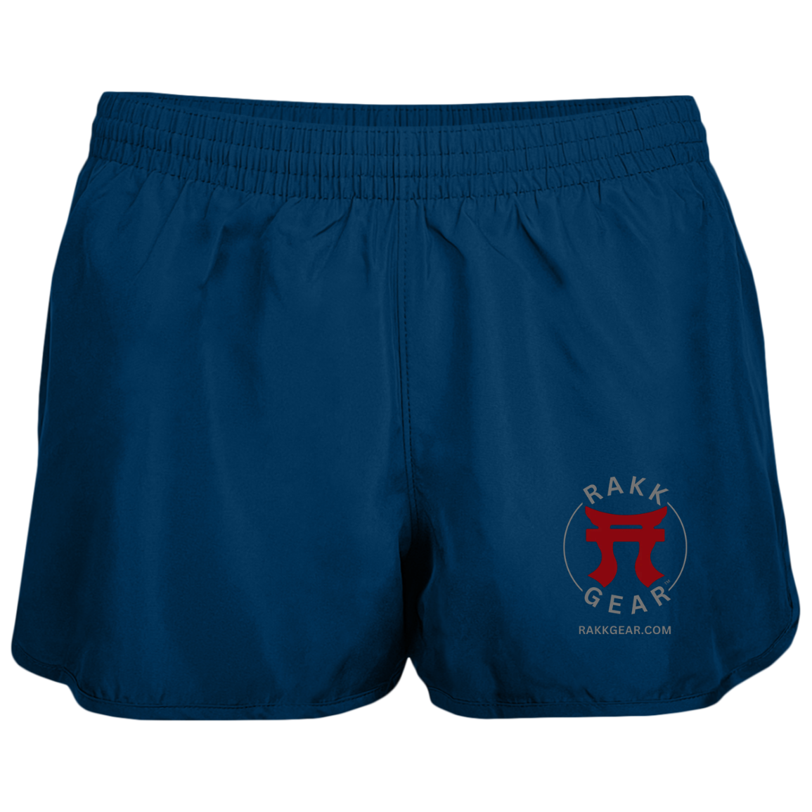 "Rakkgear Women's Wayfarer Running Shorts in Navy, ideal for active pursuits with comfort and style in mind."