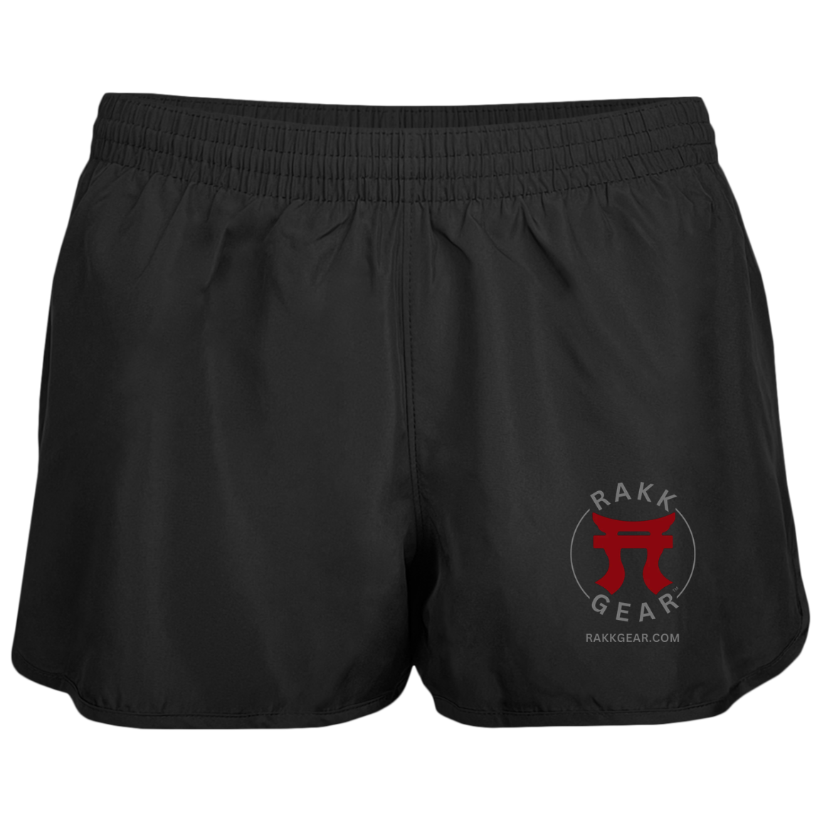 "Rakkgear Women's Wayfarer Running Shorts in Black, ideal for active pursuits with comfort and style in mind."