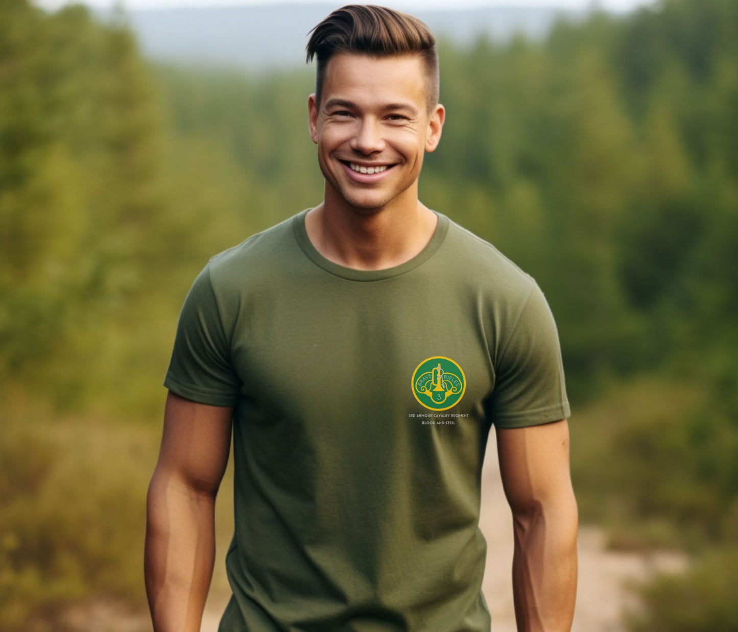 Rakkgear 3rd ACR Short Sleeve Tee in military green