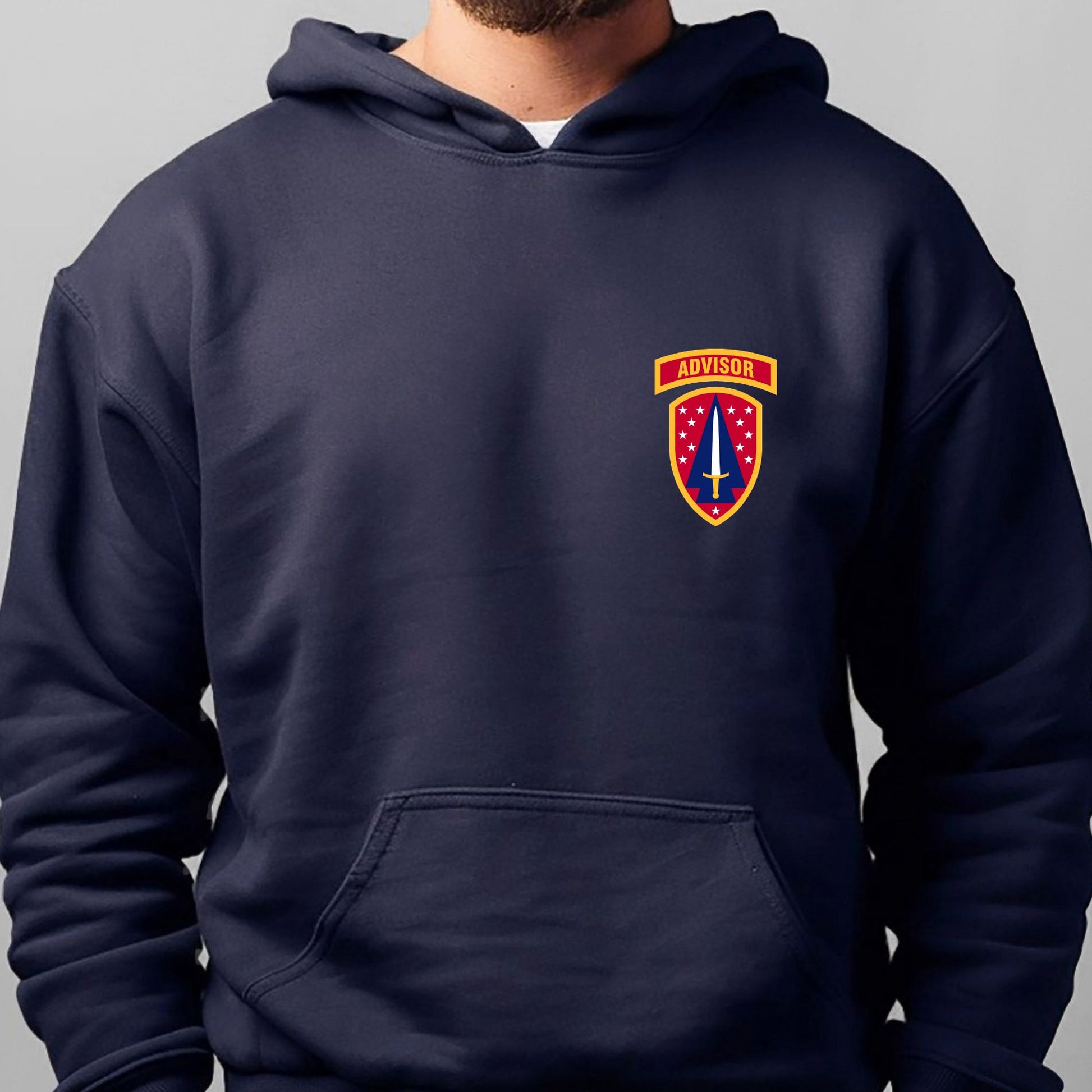 Rakkgear 3rd Security Forces Heavy Hoodie in navy blue