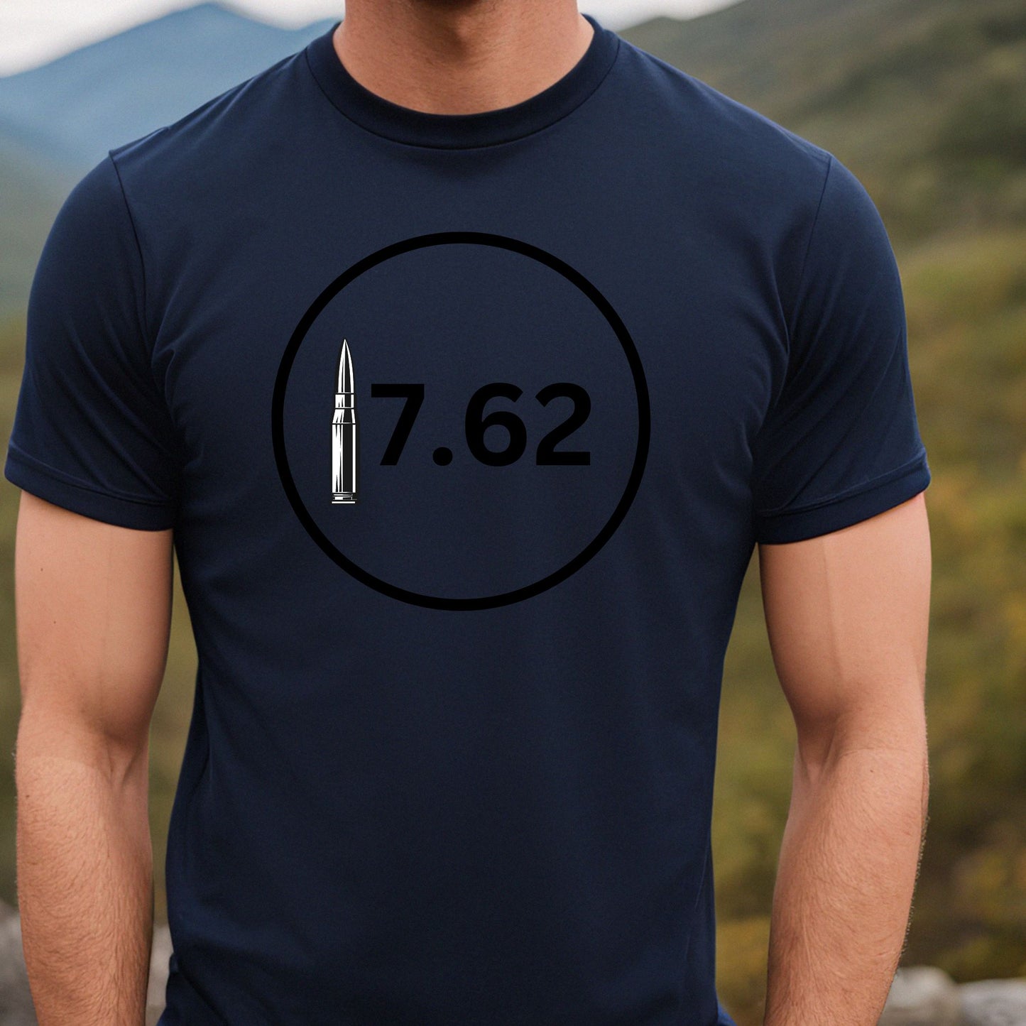 Rakkgear 7.62  Short Sleeve Tee in navy blue