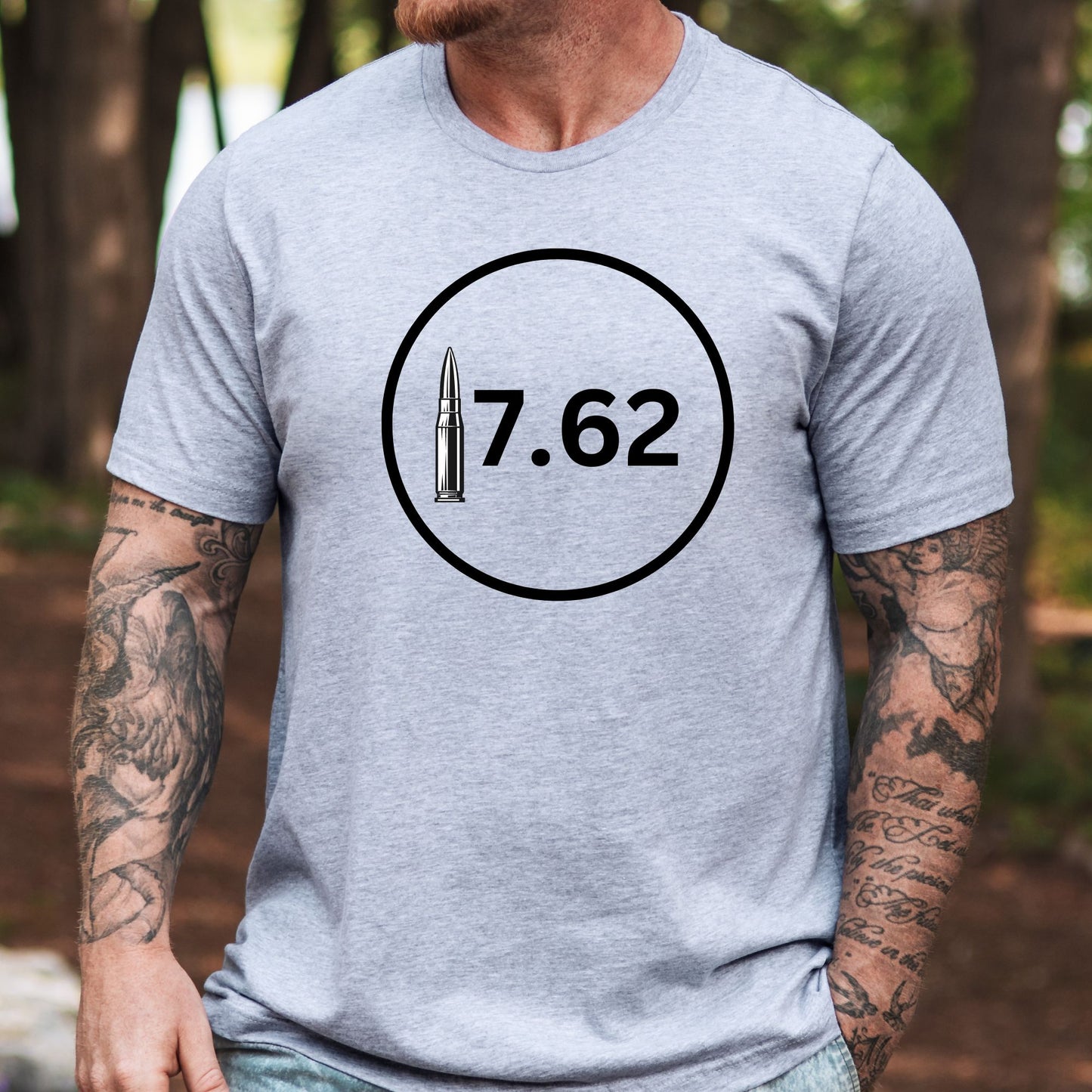 Rakkgear 7.62 Short Sleeve Tee in grey