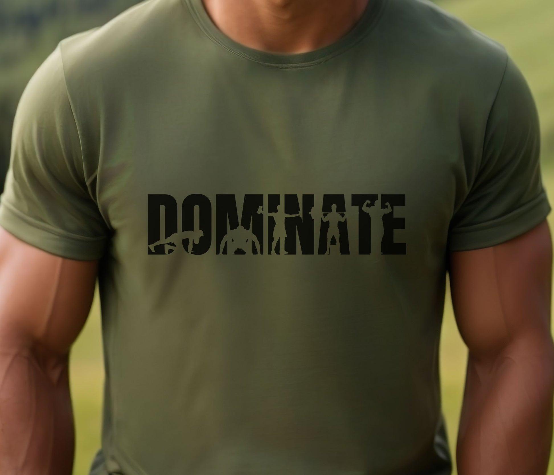 Rakkgear Dominate Short Sleeve Tee in Military Green