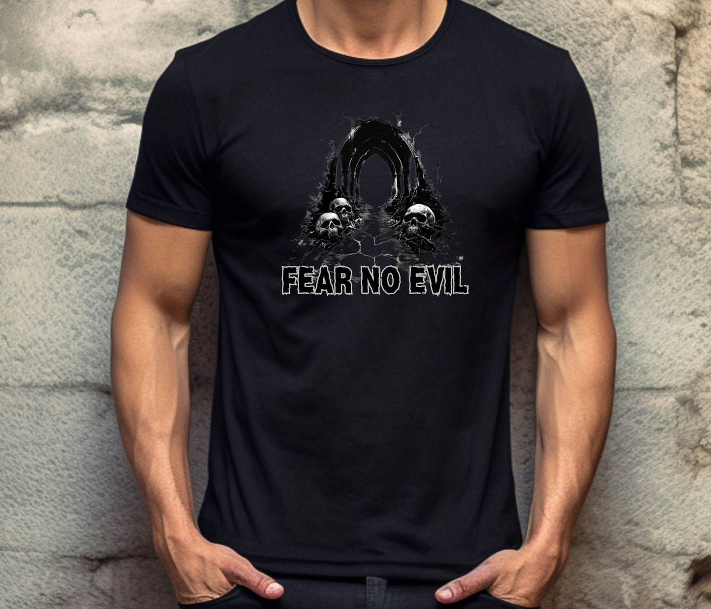 Rakkgear Fear No Evil Short Sleeve Tee in black