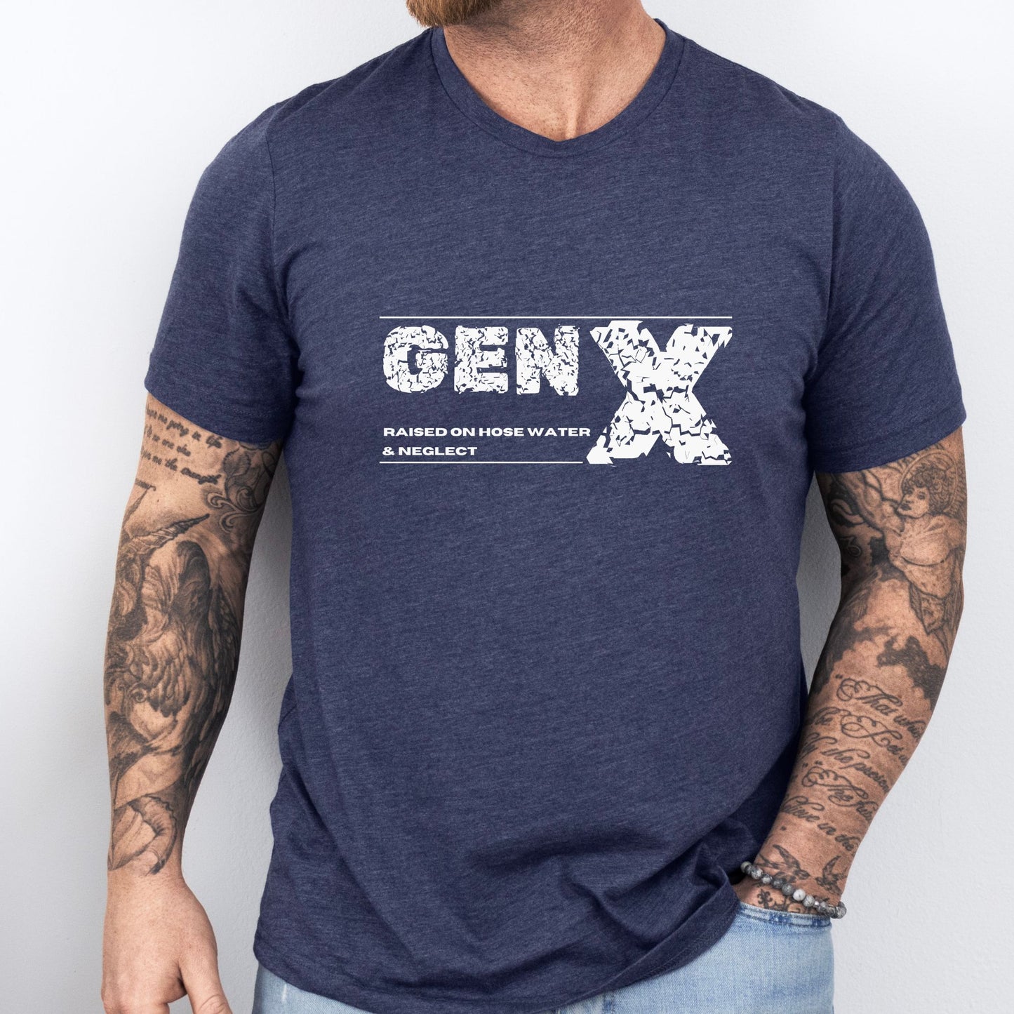 Rakkgear Gen X Short Sleeve Tee in navy blue