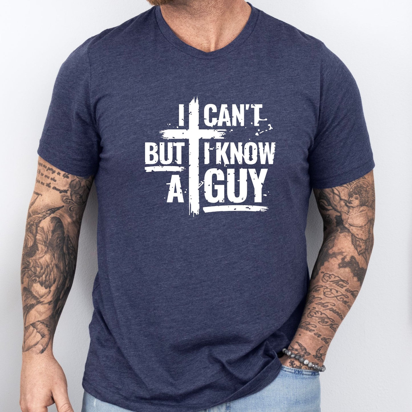 Rakkgear I Can't Short Sleeve Tee in navy blue