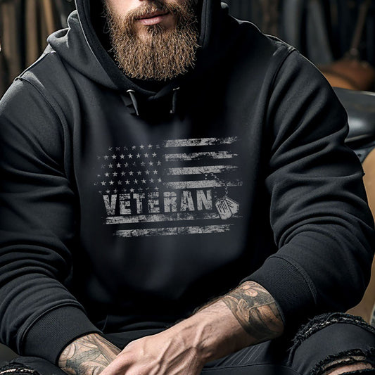 Rakkgear Black Veteran Hoodie