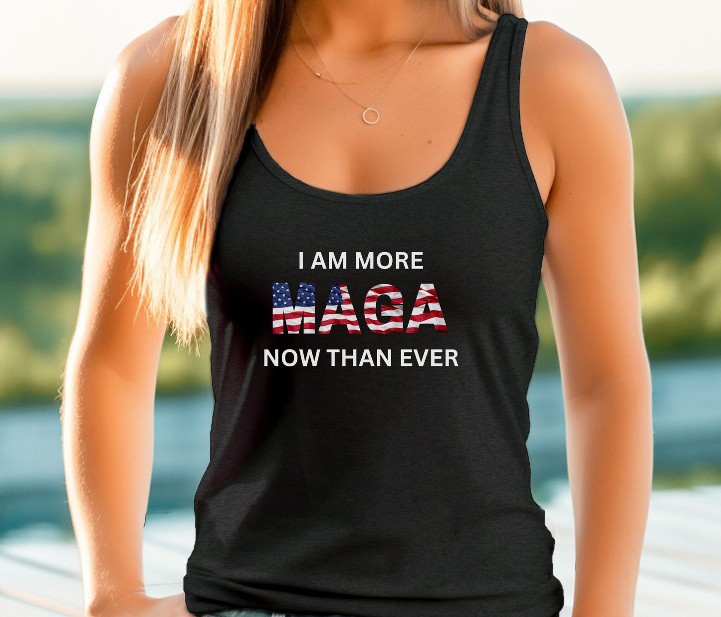 Rakkgear Women's More MAGA Tank Top in black