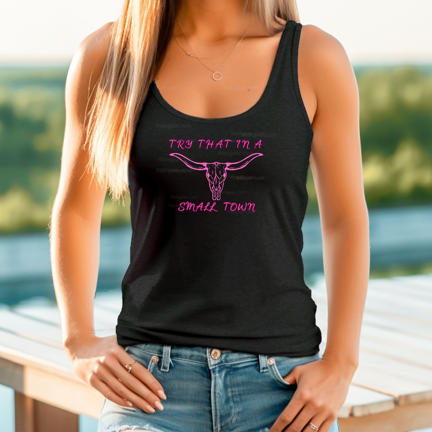 Rakkgear Women's "Try That" Tank Top in black