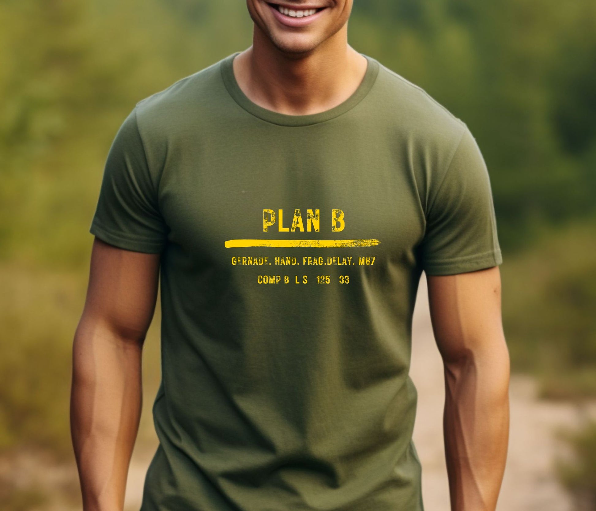 Rakkgear Frag Out Short Sleeve Tee in military green