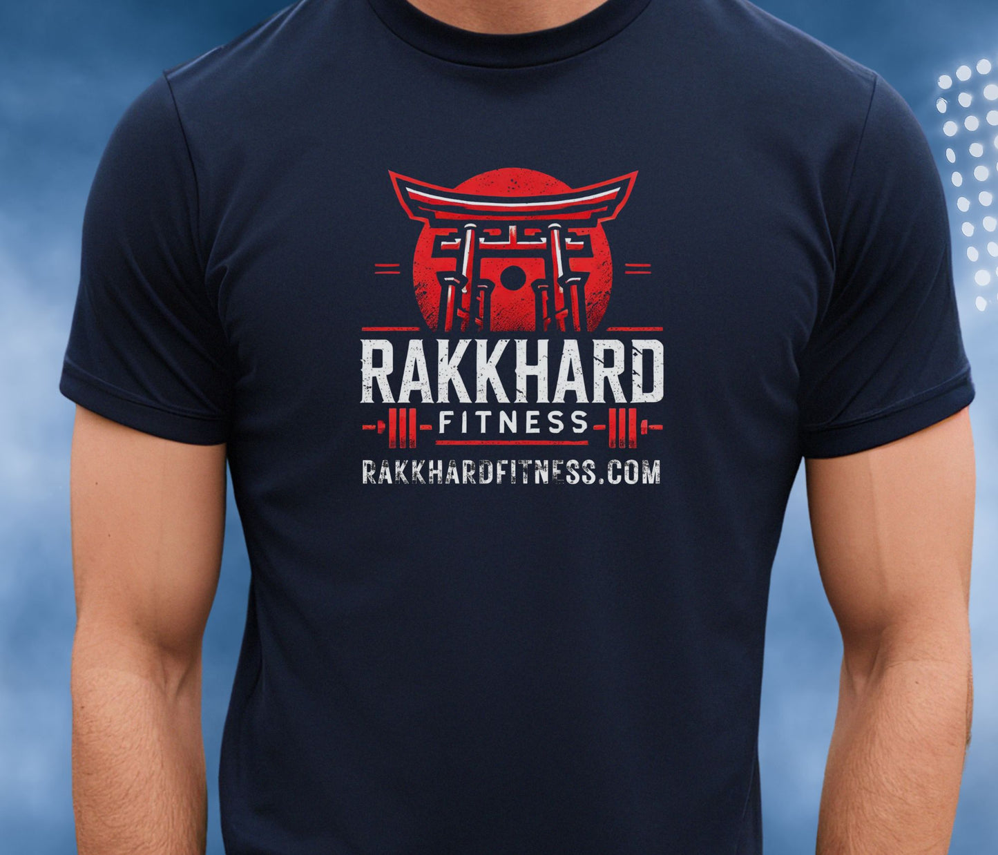 Rakkhard Fitness Short Sleeve Tee in Navy Blue