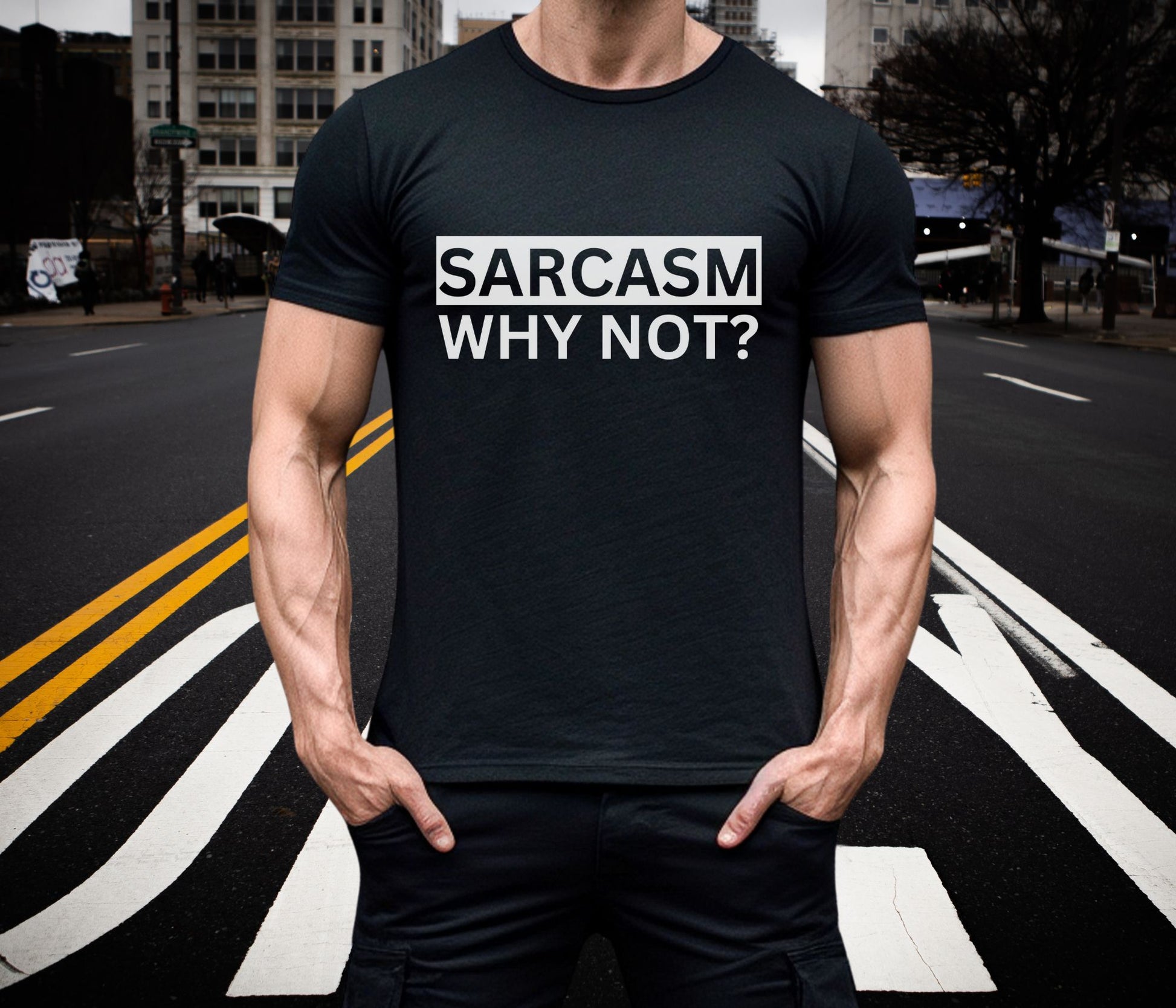 Rakkgear Sarcasm Short Sleeve Tee in black