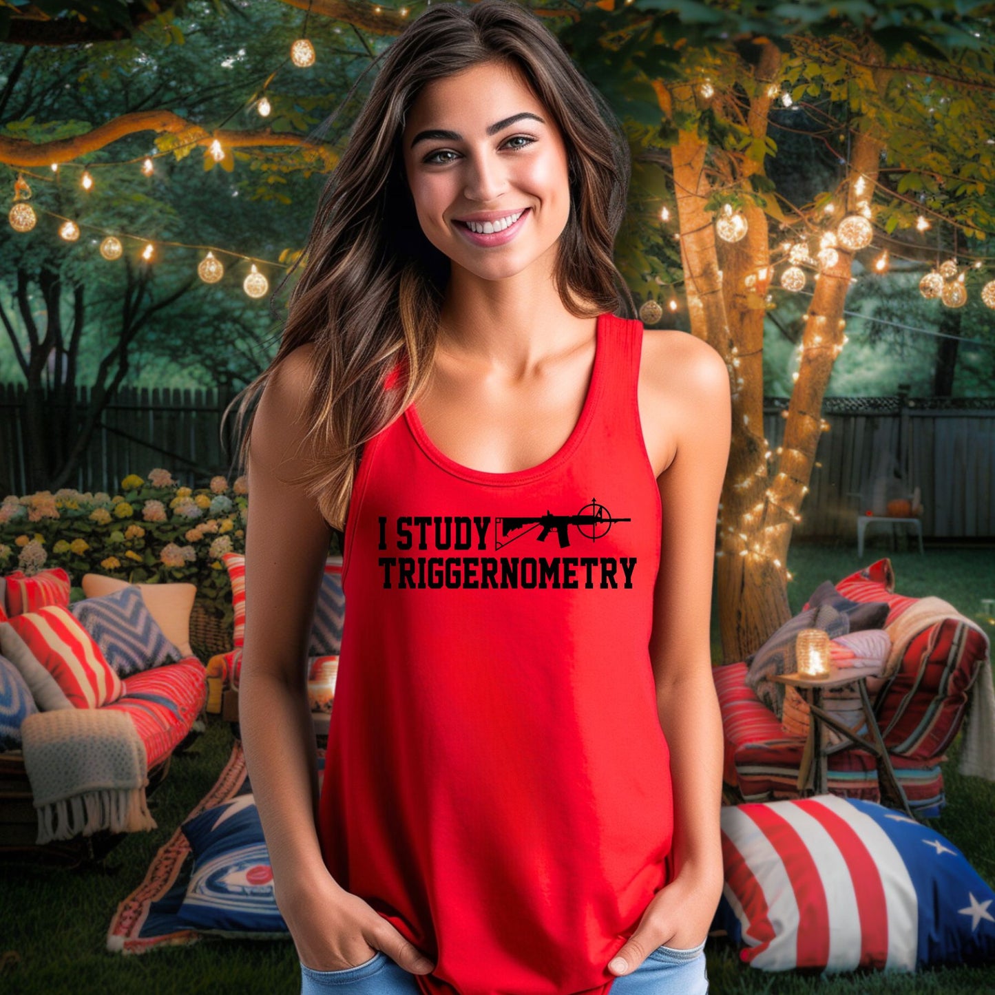 Rakkgear Women's Triggernomentry Tank Top in red