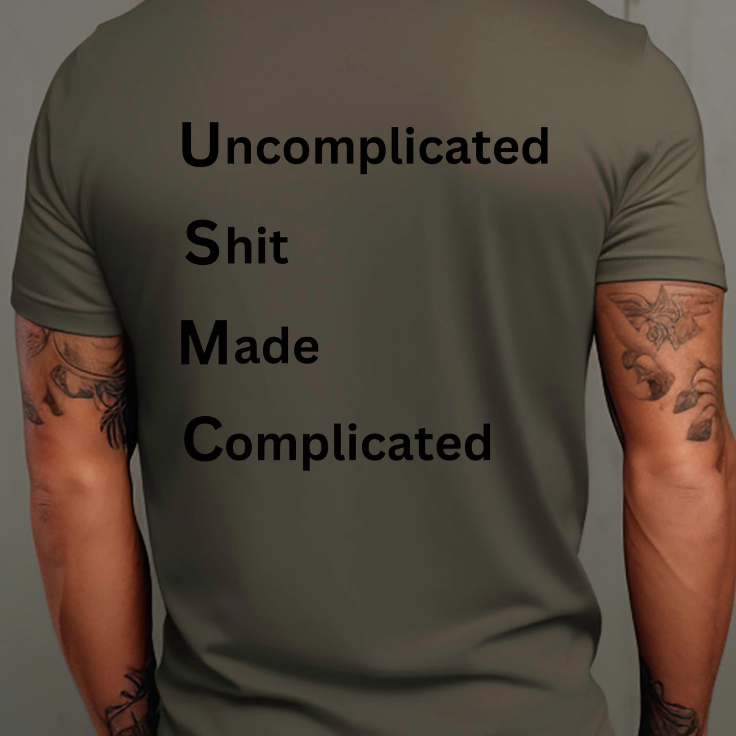 Rakkgear USMC Complicated Short Sleeve Tee in military green