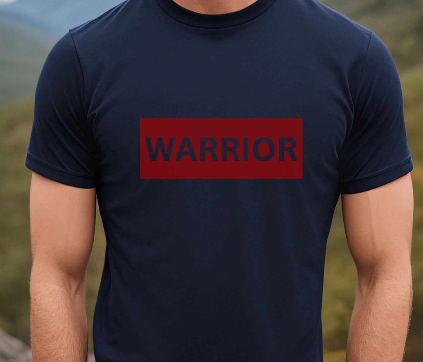 Rakkgear Warrior Short Sleeve Tee in Navy Blue