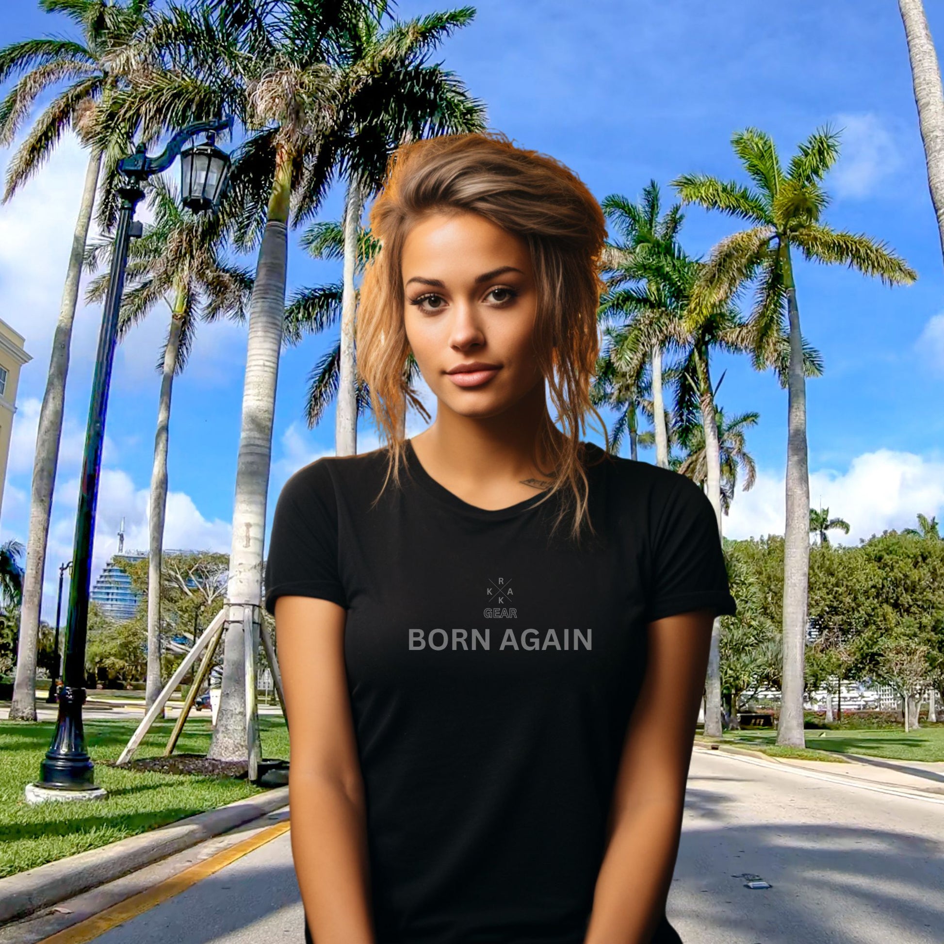 Rakkgear Women's Born Again Short Sleeve Tee in Black