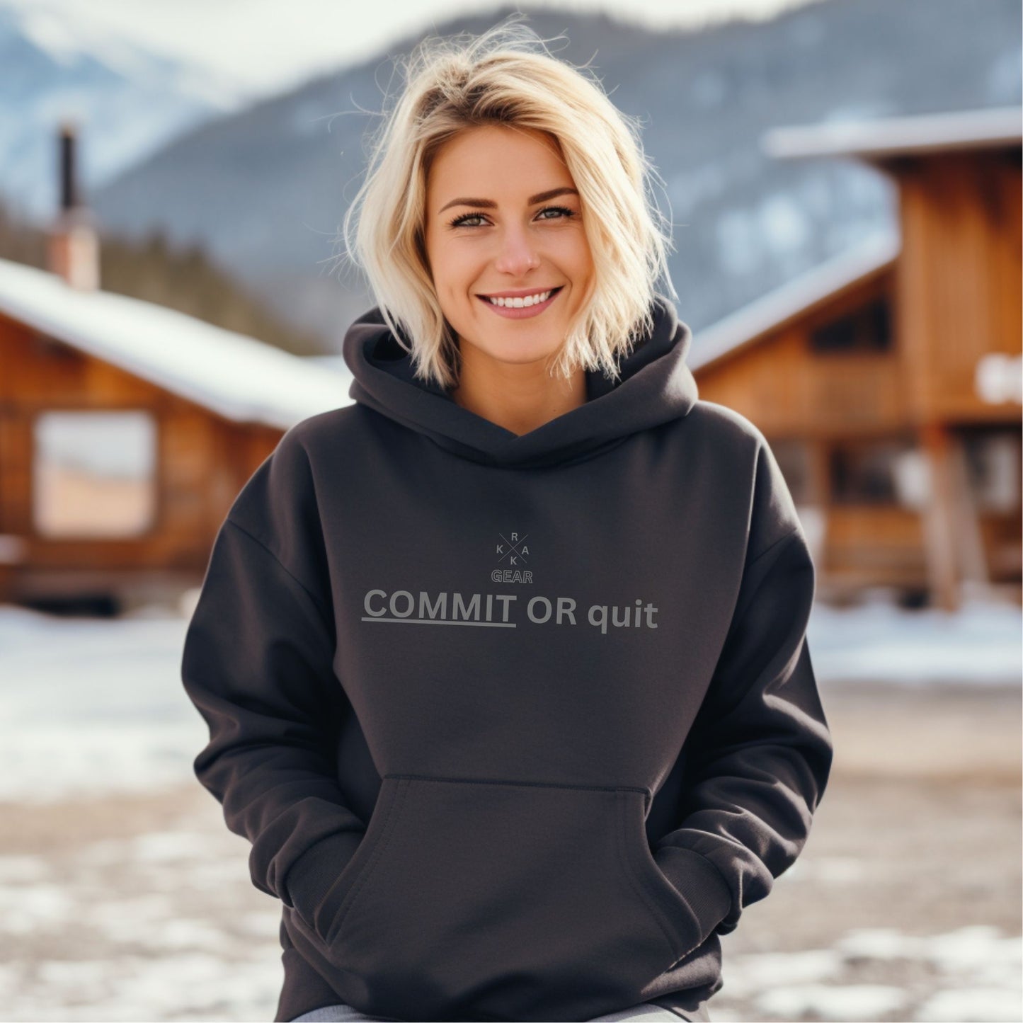 Rakkgear Women's Commit Heavy Hoodie in black