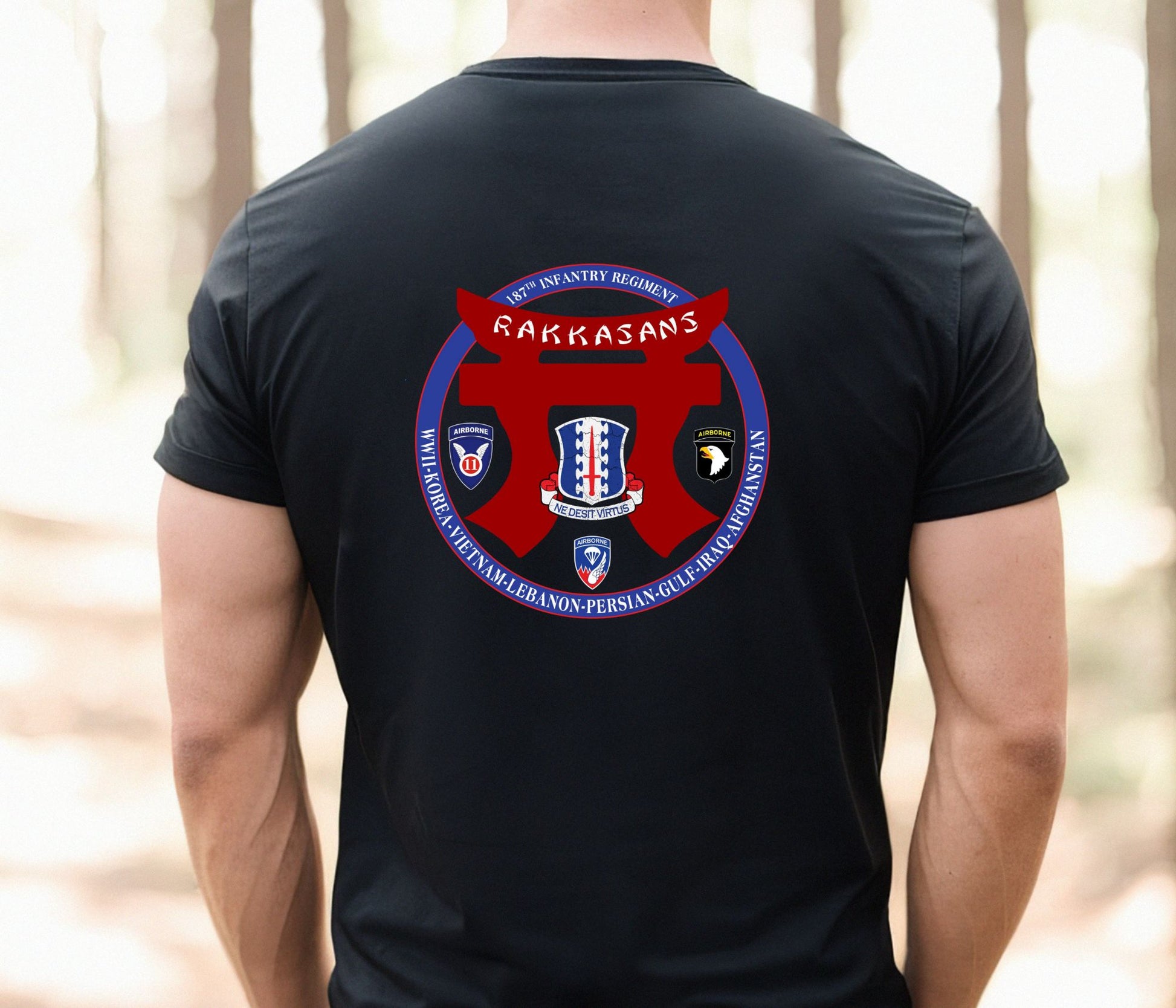 Rakkgear Rakkasans Special Edition Short Sleeve Tee in black