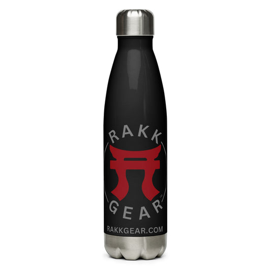 "Rakkgear 17oz stainless steel water bottle, featuring a sleek design with durable construction, perfect for hydration on the go."